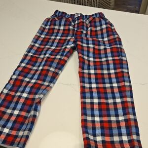 GAP Kids Plaid Pajama Bottoms - Red, Blue, White